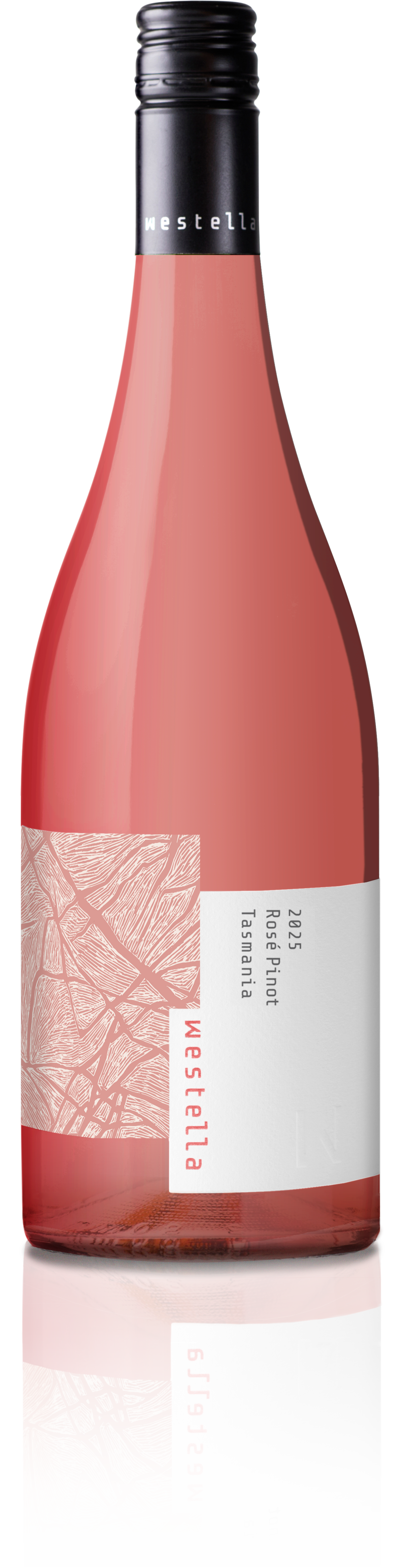 Westella’s Pinot Rosé bottle. Photo: Renee Hodskiss.
